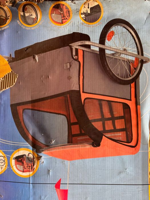 Atrelado de crianca para bicicleta