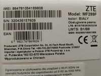 Nowy Router ZTE MF289F