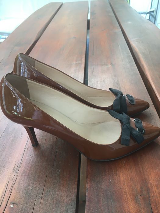 Lella Baldi oryginalne włoskie skóra lakierowana r.40 made in Italy