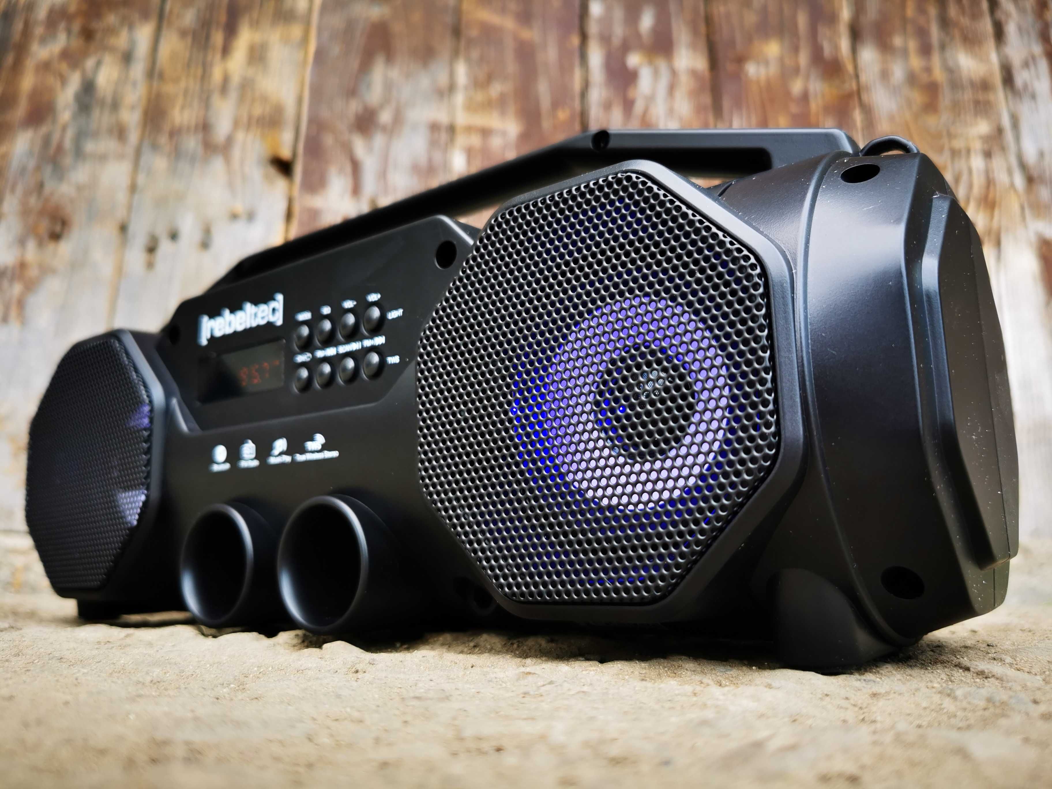 BOOMBOX Głośnik BLUETOOTH Radioodtwarzacz MP3 USB FM KOLUMNA Subwoofer