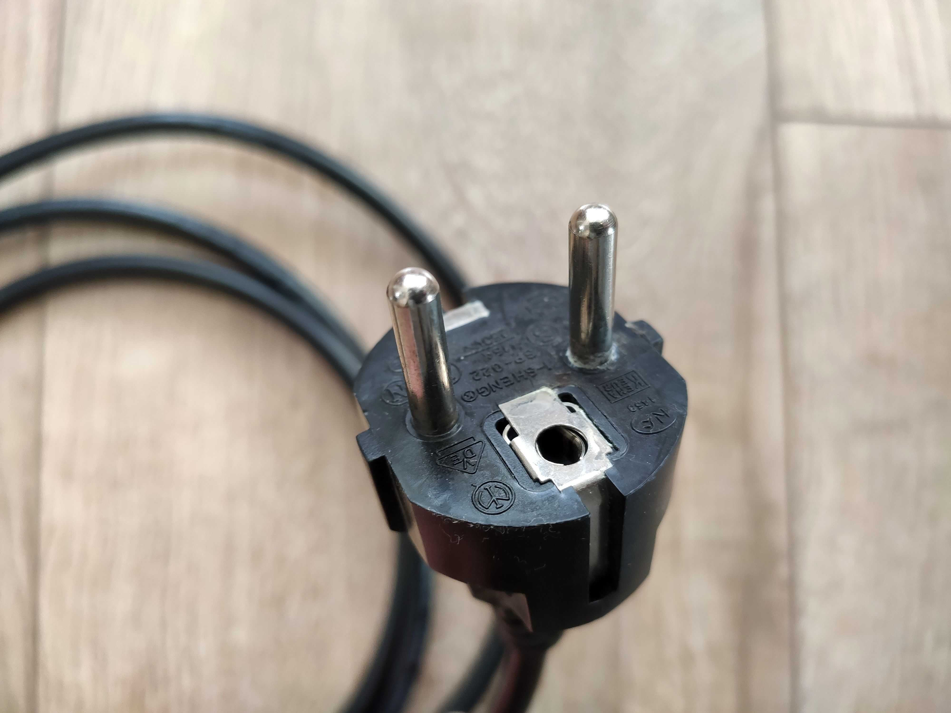 Kabel zasilający 180cm 1,8m komputera, monitora, drukarki