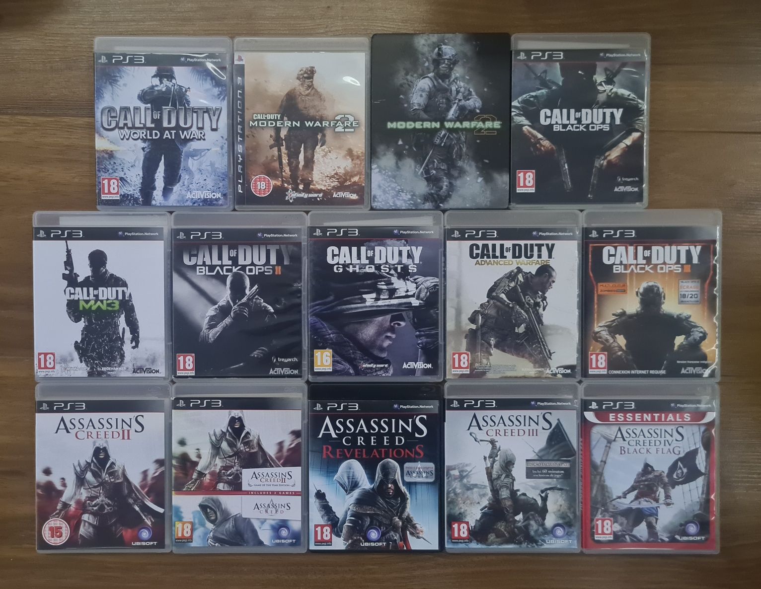 Pack Call of Duty e Assassin's Creed PS3