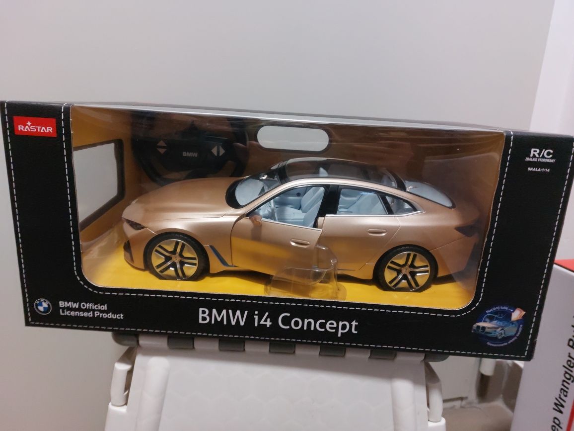 Auto zdalnie sterowane BMW i4 Concept Rastar 1:14 gold