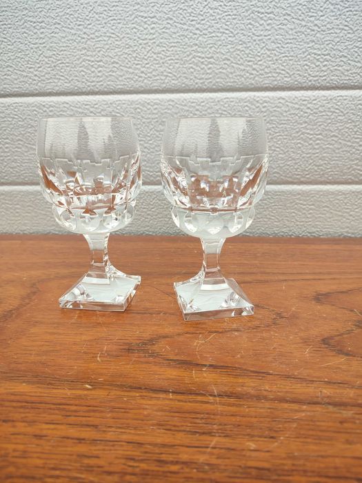 Kryształowy kieliszek ciekawy - Kolekcjonerski - Vintage - Design G