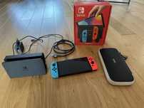 Nintendo switch OLED z oryginalnym futerałem + microSD 256 GB