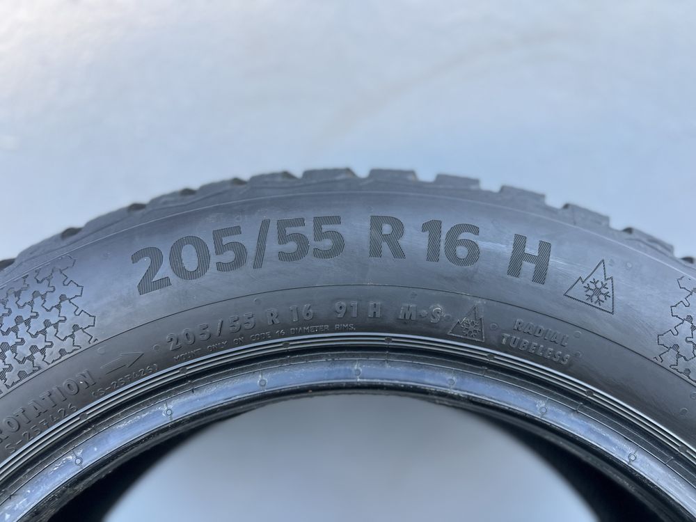 Пара шин 7 мм 205/55/r16 Continental WinterContact TS870