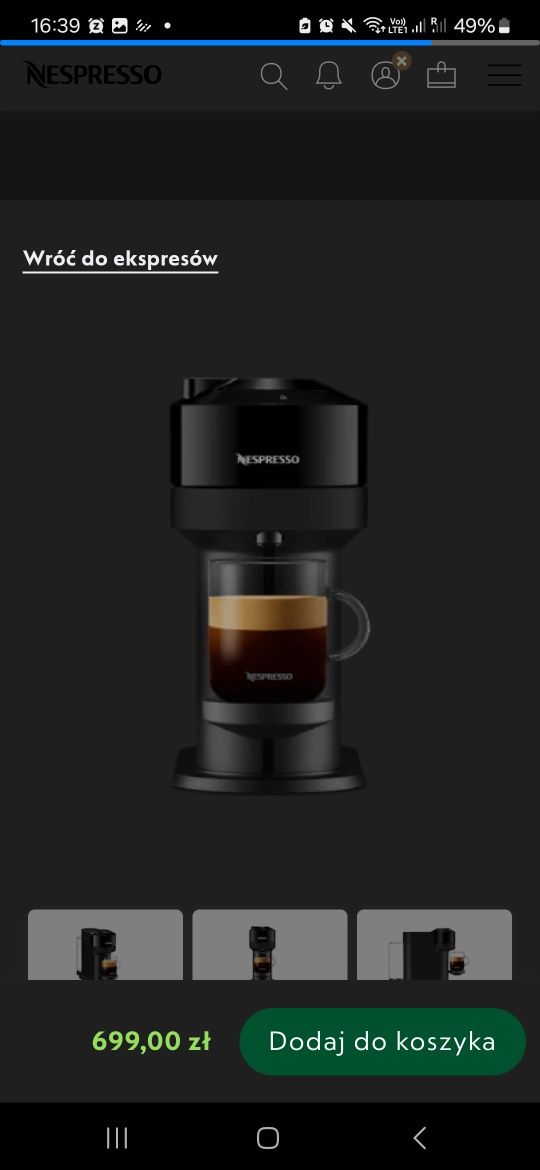 Ekspres do kawy Nespresso Vertuo Next