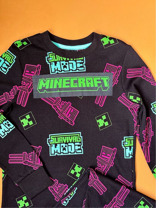 Піжама для справжніх фанатів Minecraft (8-9р., 135 см)