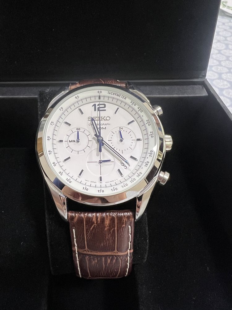 Relógio Seiko Chronograph 100M Ref. SSB095P1 - Novo