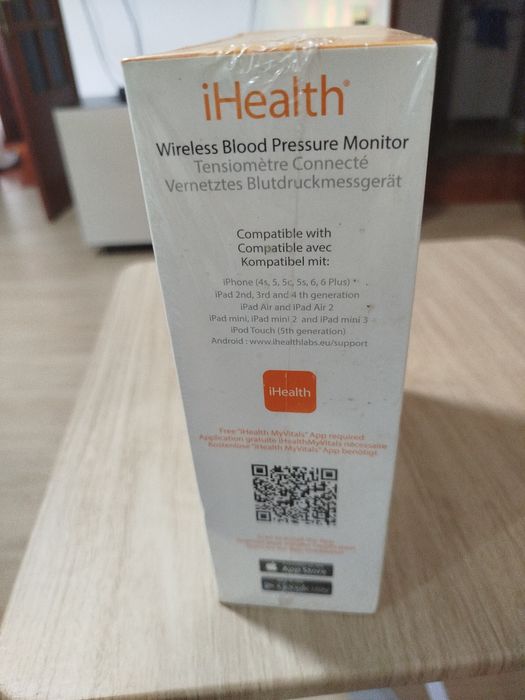 Ihealth wireless blood pressure monitor