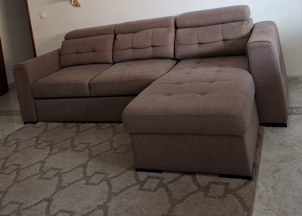 Sofá de sala  de 3 Lugares com Chaise long