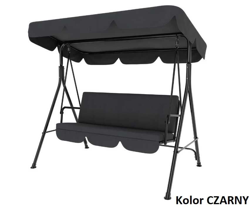 NOWOŚĆ! 3 KOLORY! Huśtawka ogrodowa 3 osobowa + WYSYŁKA GRATIS