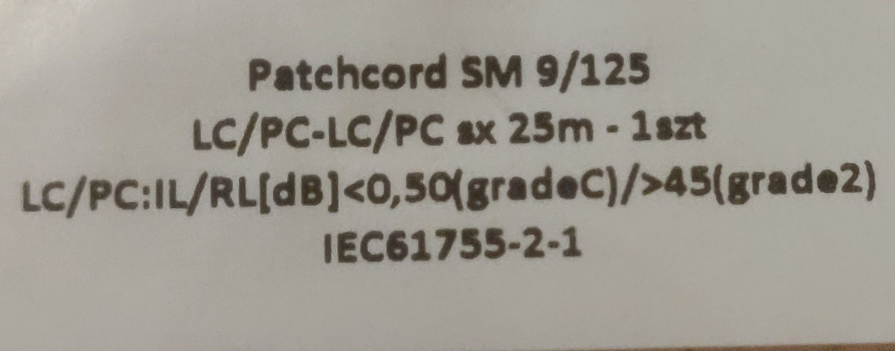 Patchcord 25m światłowód LC-LC