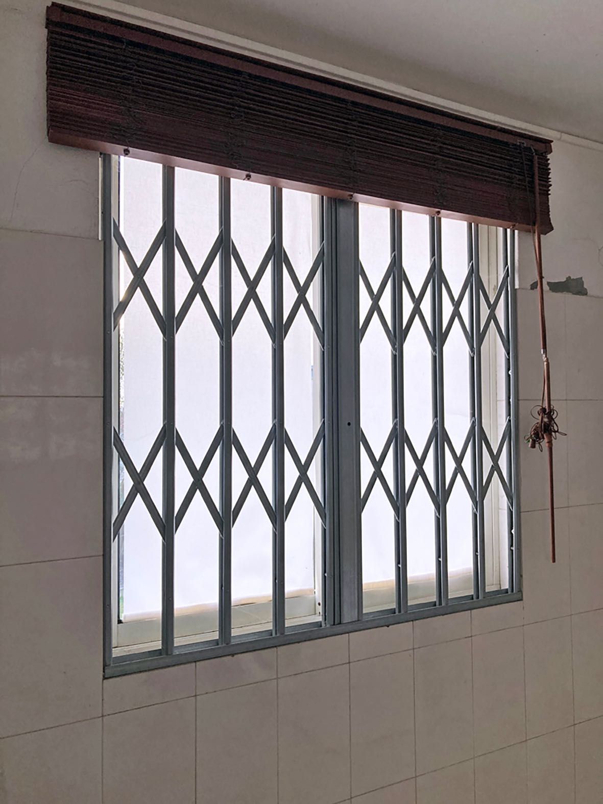 Grades de segurança lagarta zincadas - janela
