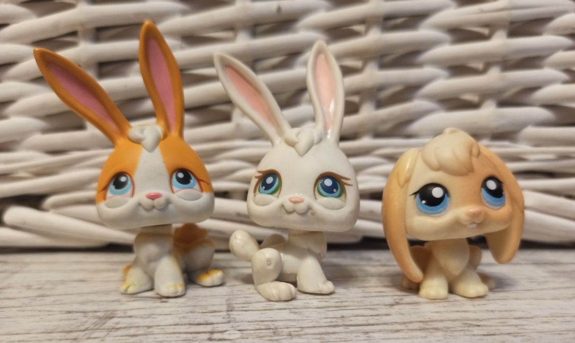 Littlest Pet Shop zestaw króliczków używane unikat