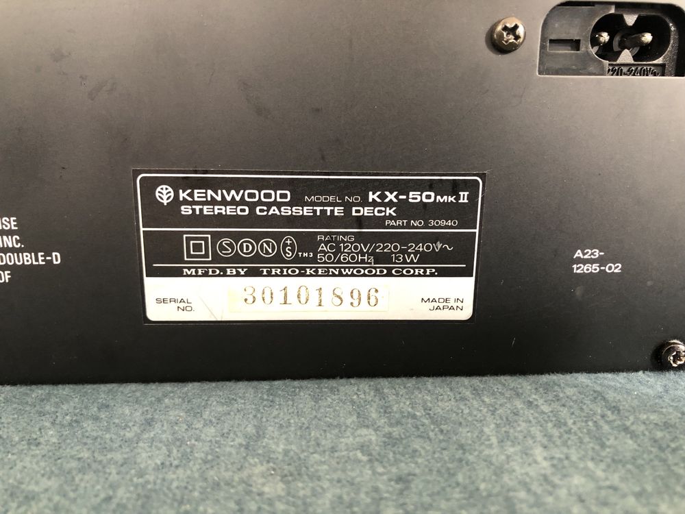 Deck kenwood kx 50