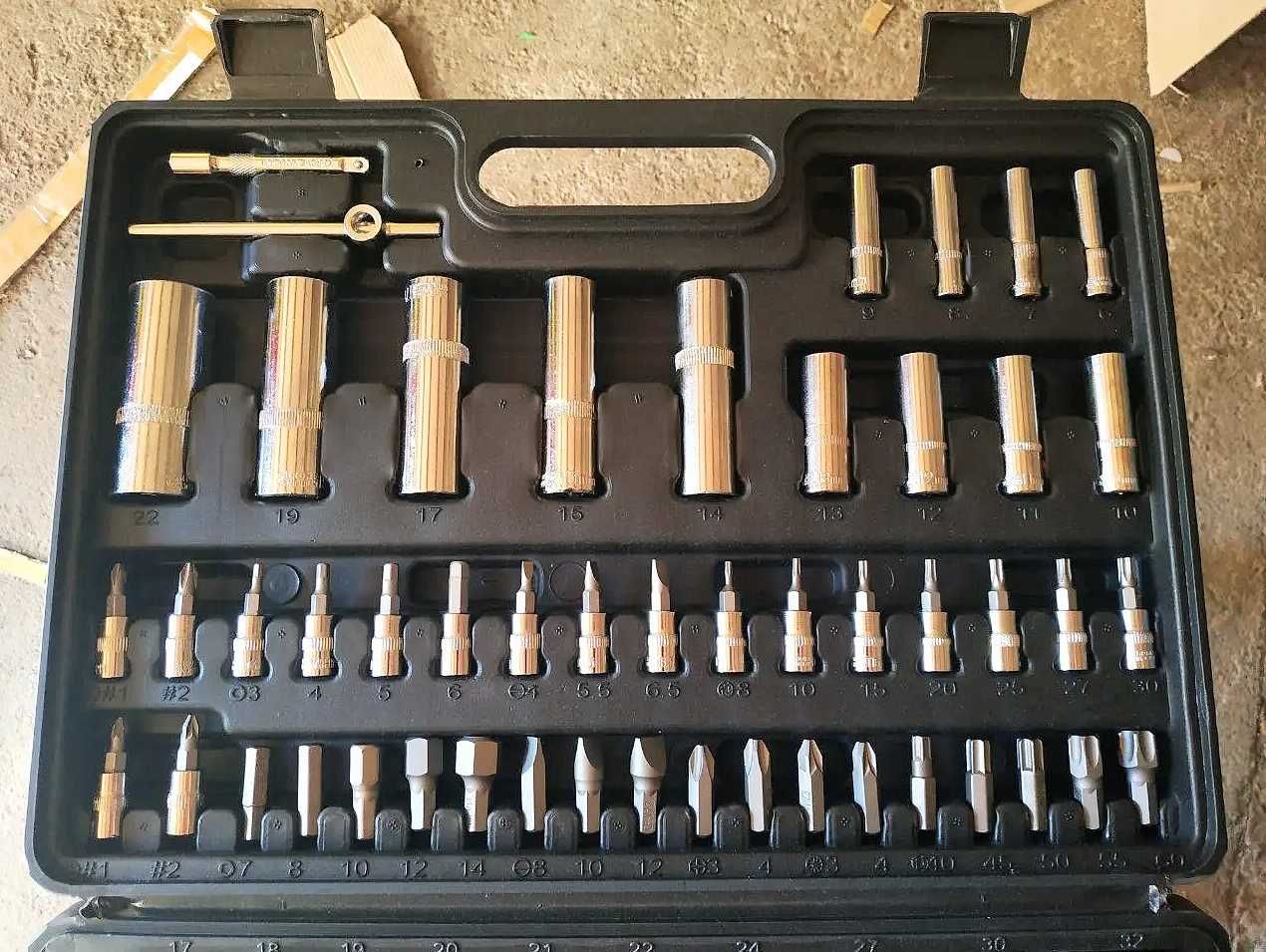 Набор инструментов 108шт для авто ключи головки трещетки кейс