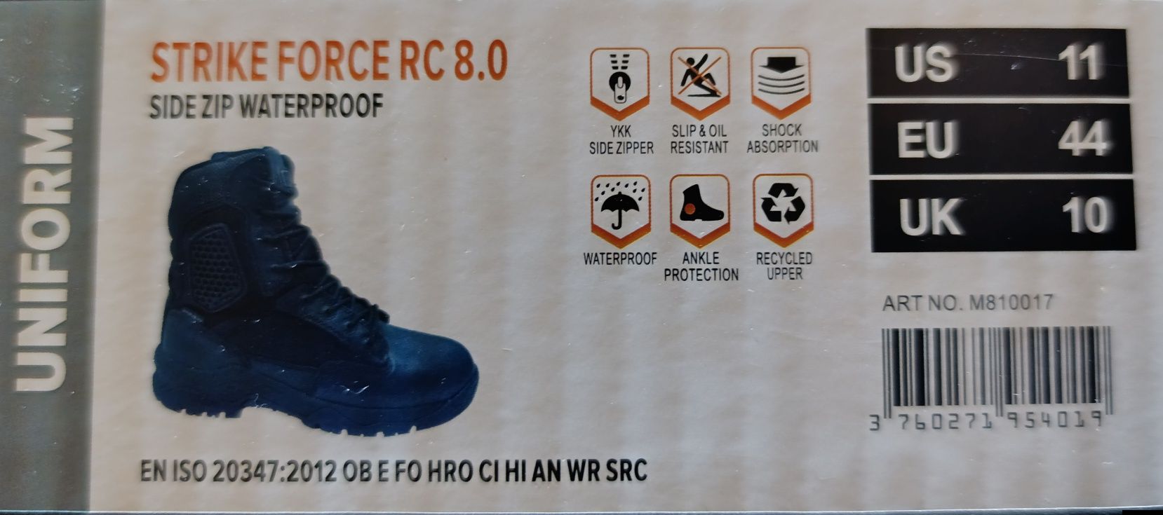Botas Magnum Strike Force, número 44, com sola Michelin