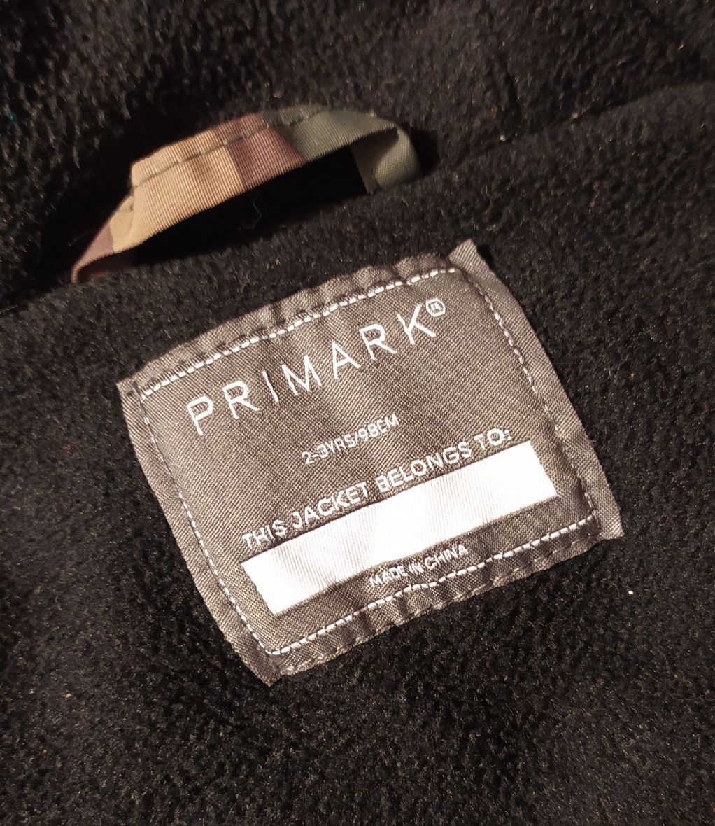 Kurtka zimowa 98 Primark moro czarna zielona parka