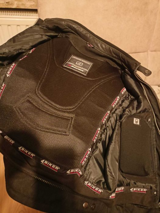 Kurtka motocyklowa męska skórzana