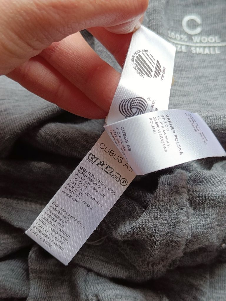 Cubus legginsy damskie 100% wełny merino S