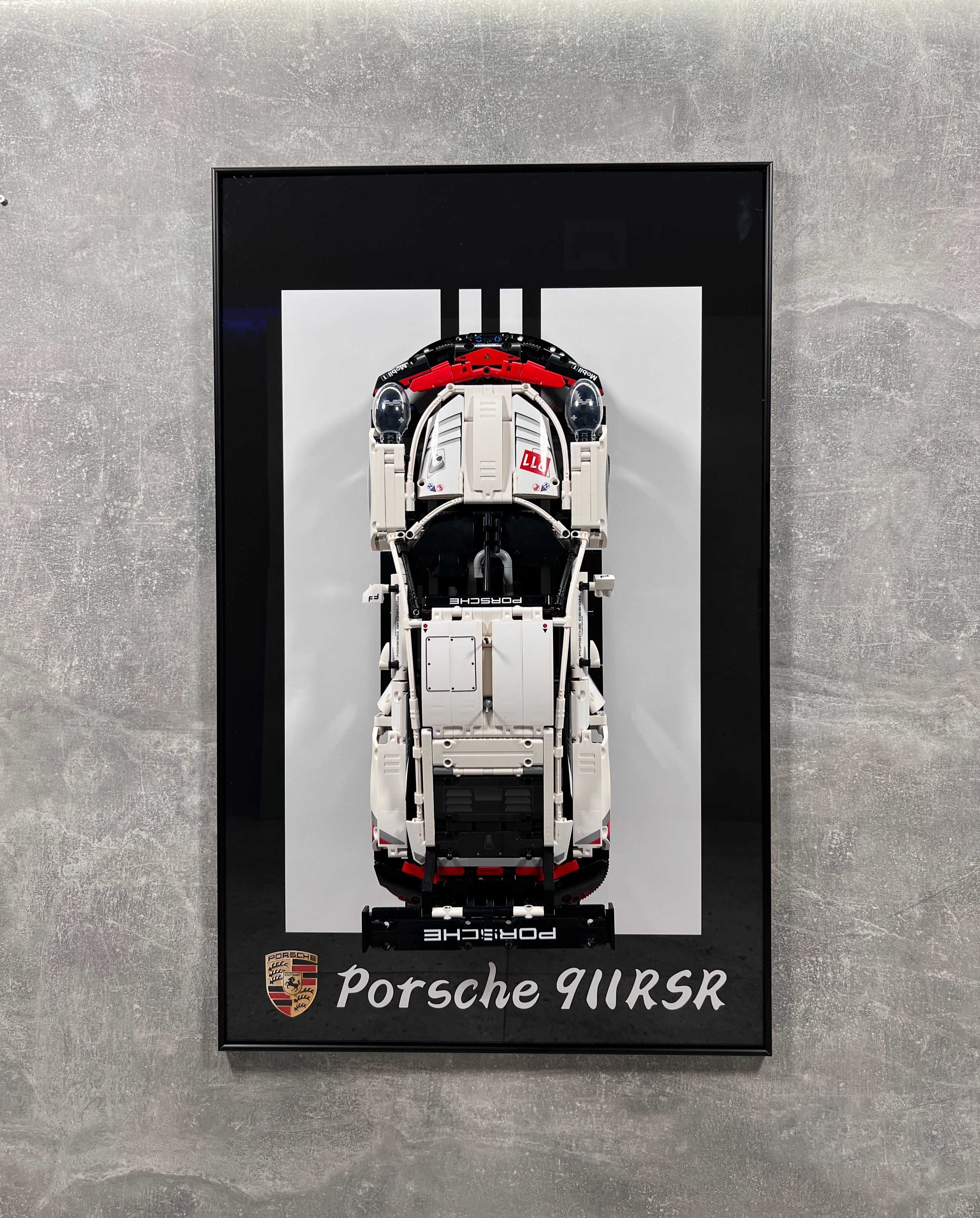 Підставка Рамка на стіну 80x50 LEGO Technic 42096 Porsche 911 RSR Лего