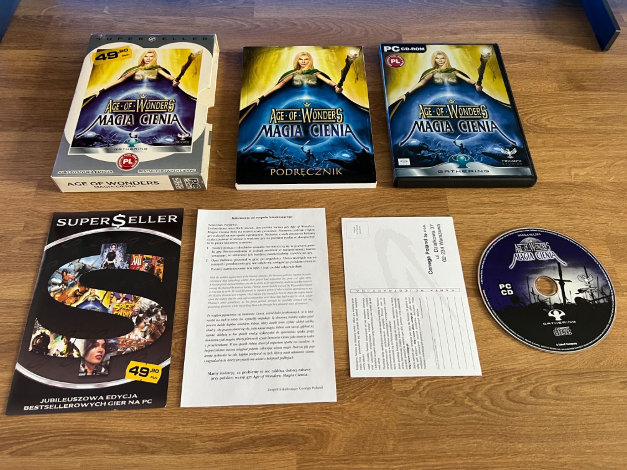 Age of Wonders Magia Cienia (PC PL 2003) slipcase kompletne wydanie