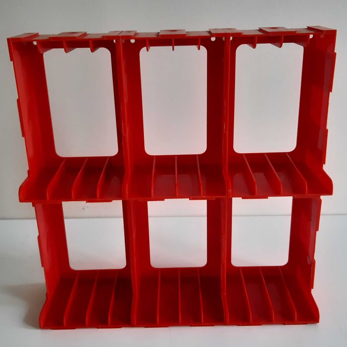 Retro Expositor Organizador Arquivador Modular p/ 24 Cassetes Audio