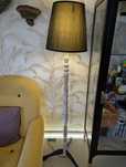 Lampa podłogowa drewniana Vintage PRL Ikea