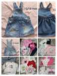 Lote de roupas de menina