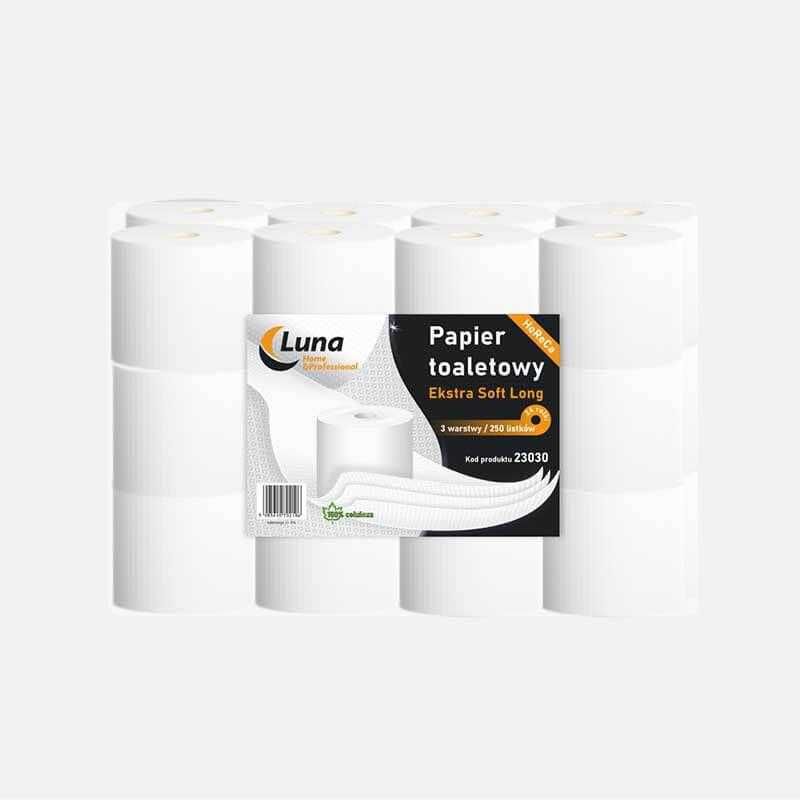 Papier toaletowy a'24 HoReCa Extra Soft Long (250 listków) celuloza 3w