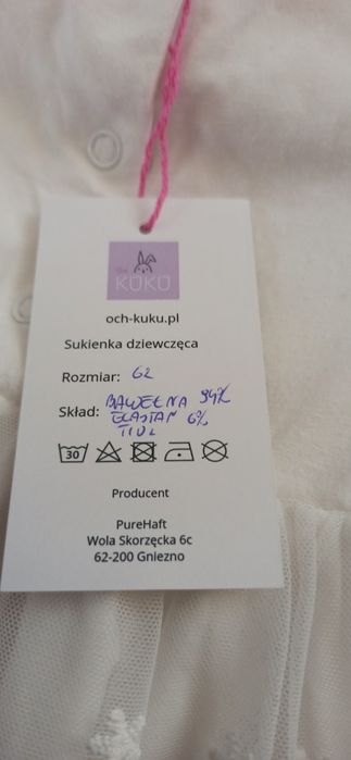 Zestaw do chrztu piękna koronkowa sukienka 62 opaska skarpetki