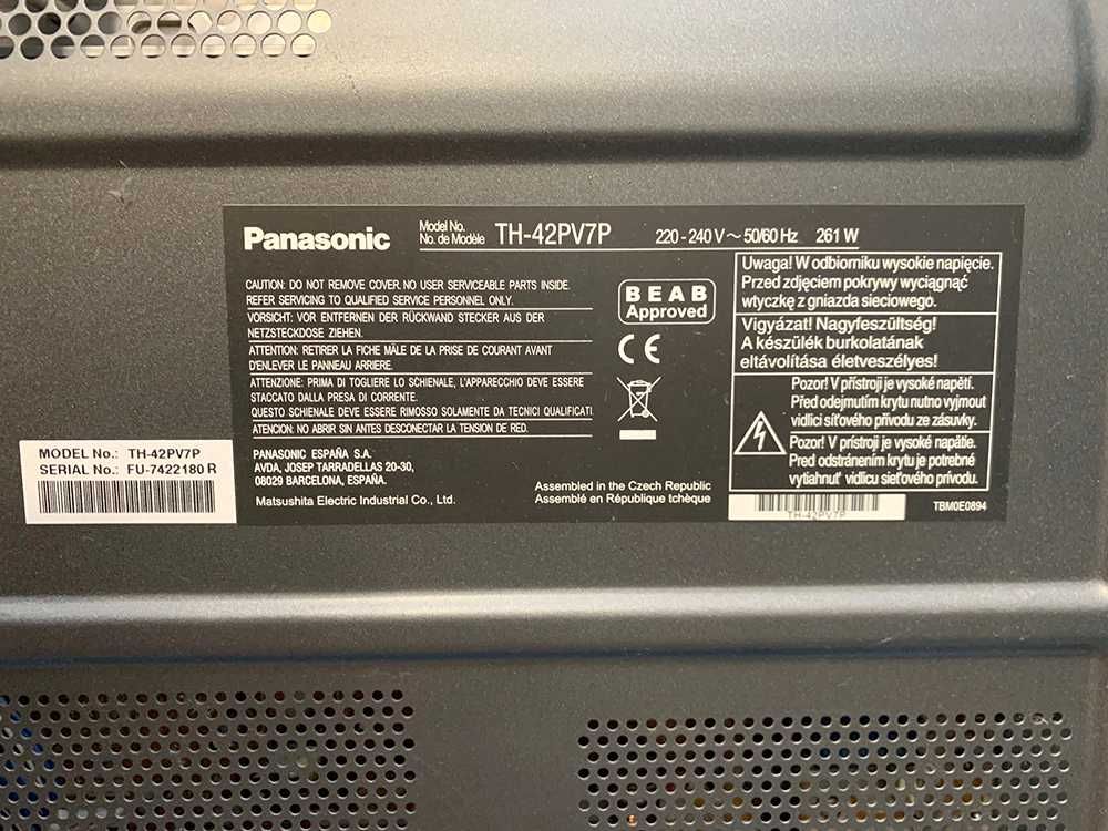 Panasonic TV Plasma