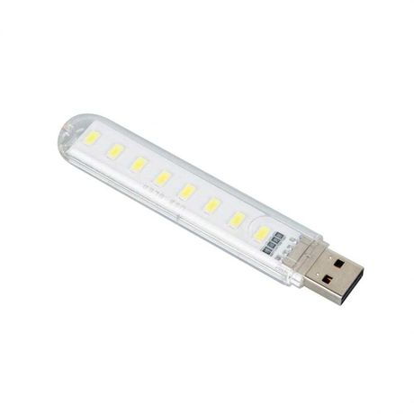 8 USB LED Лампа фонарик нічник, освітлення, гірлянда led лента