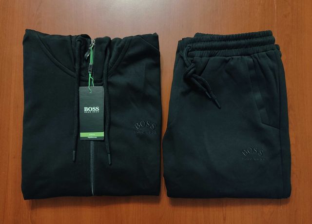 Hugo Boss Athleisure Dres Męski Premium Komplet Bluza +Spodnie Bawełna