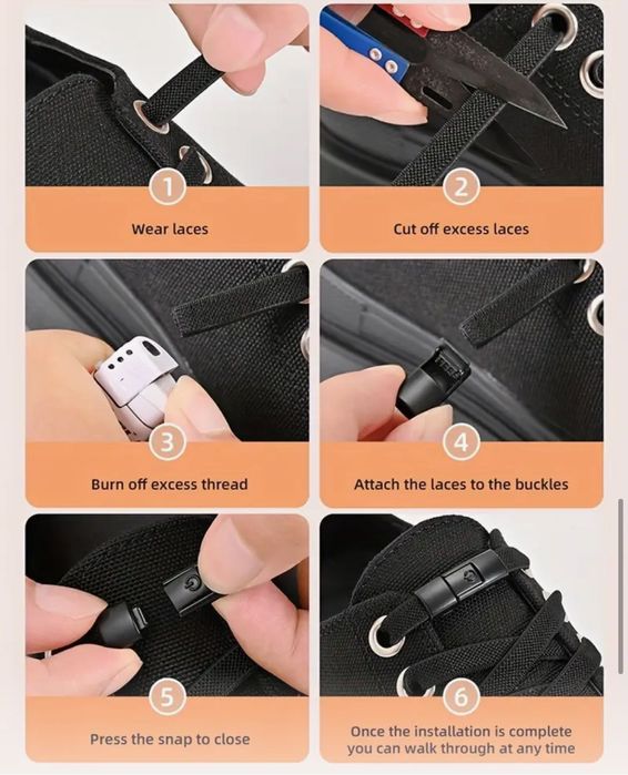 Sznurówki z magnetycznym zapięciem