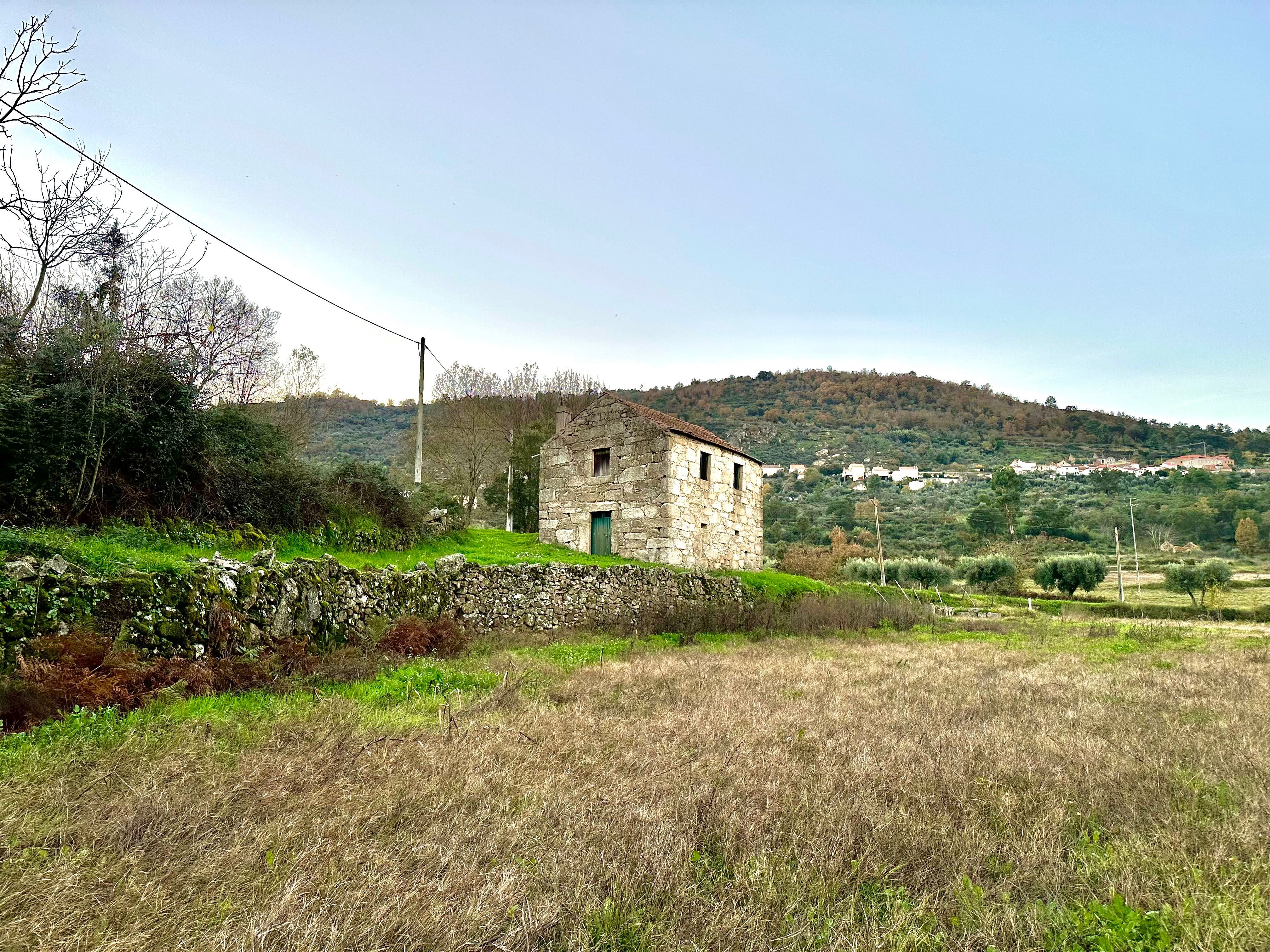 Traditional Stone House with Farmland – Peaceful Rural Setting