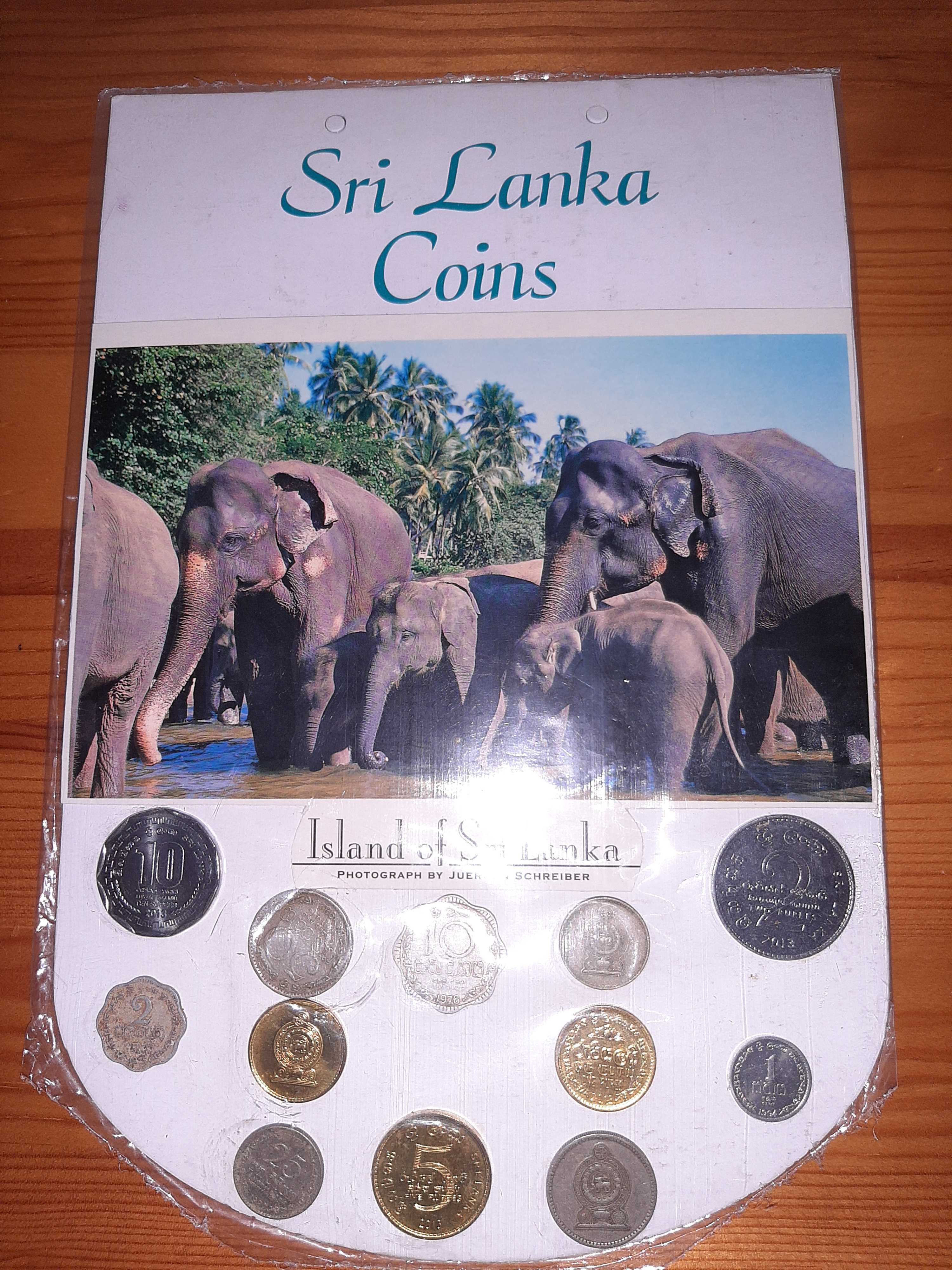 Conjunto de 12 Moedas do Sri Lanka