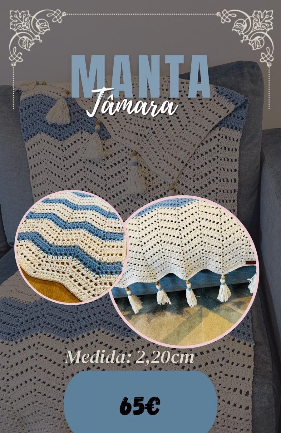 Manta de crochê Tâmara