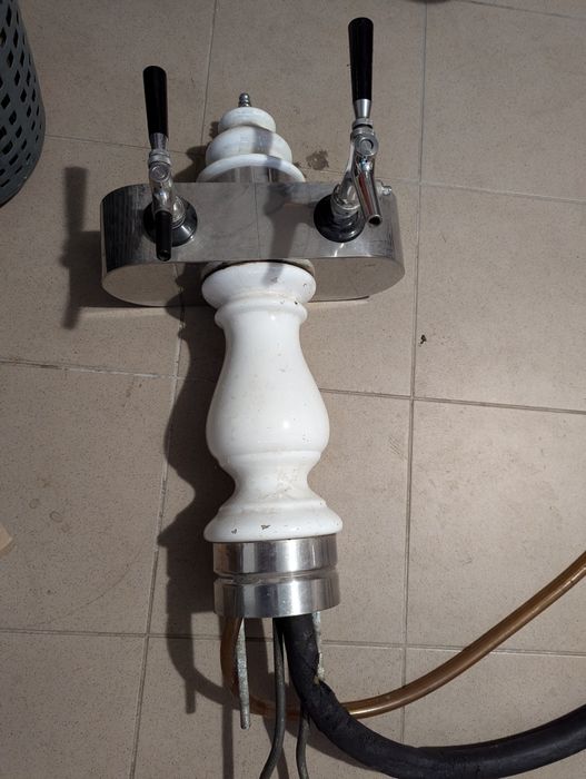 Nalewak kolumna do piwa rollbaru ceramiczny 2 krany