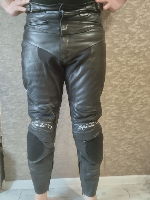 Мотоштани шкіряні