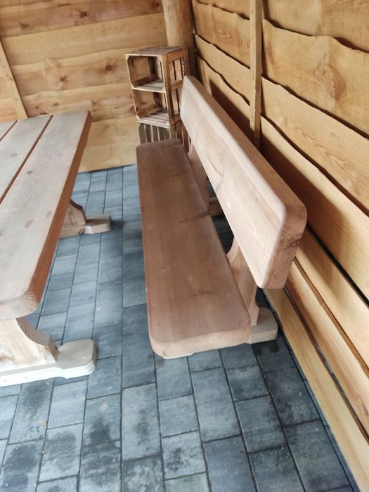 Zestaw Mebli ogrodowych masywne 7cm deska