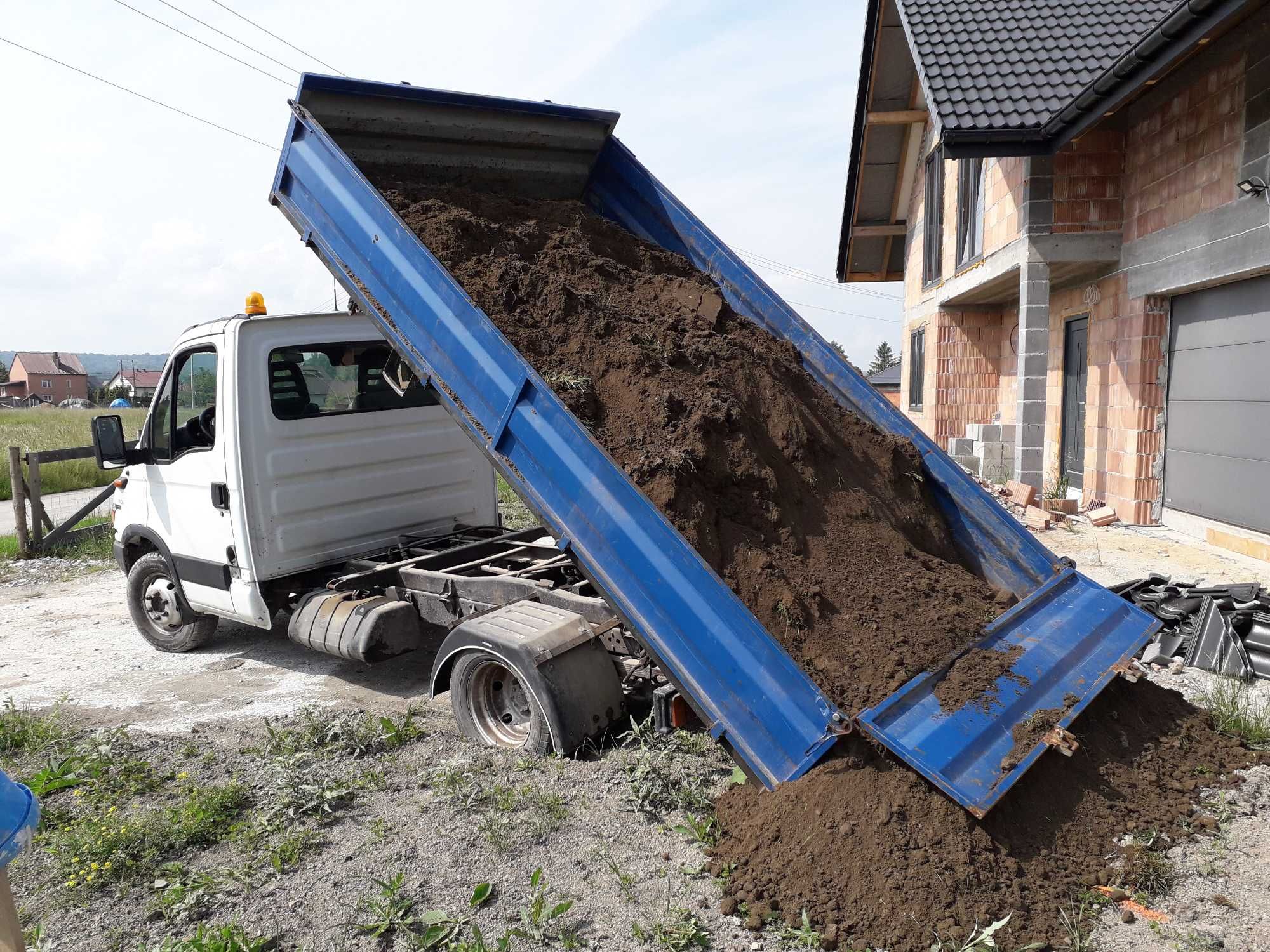 Transport usługi wywrotka ziemia, gruz, kamień, gabaryt, deski, drewno