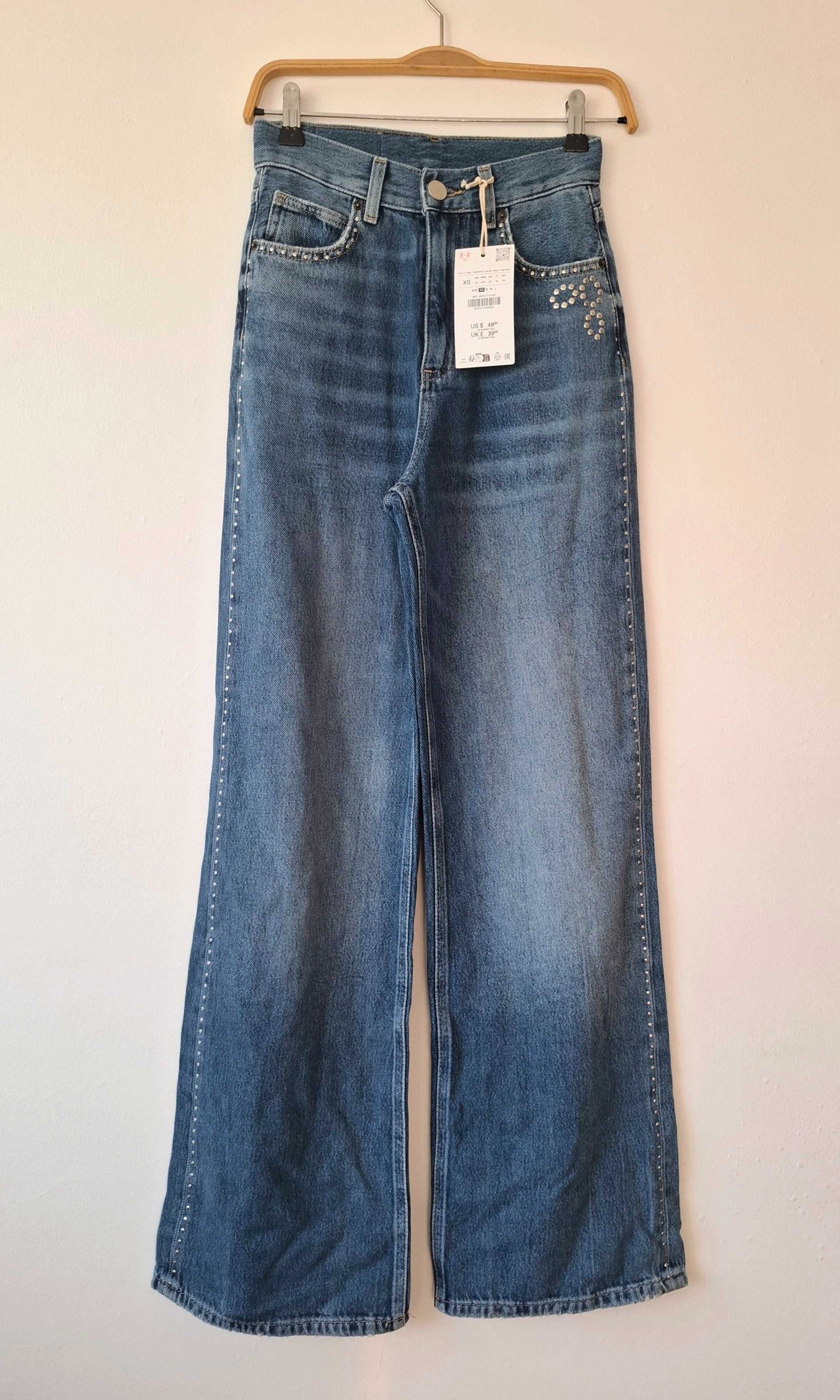 Jeans Zara coleção Z3D XS (13-14 anos) - Novas com etiqueta
