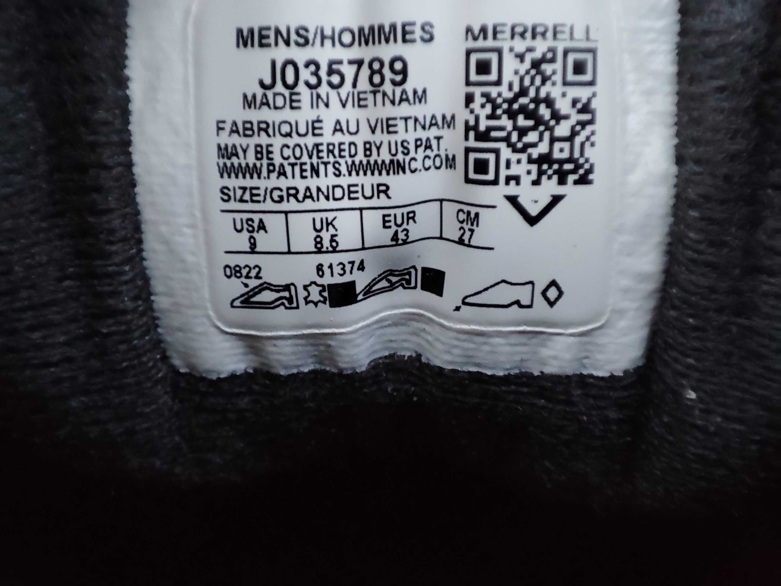 ОРИГІНАЛ 100%! Чоловічі черевики Merrell Moab 3 Mid Gore-TEX J035789