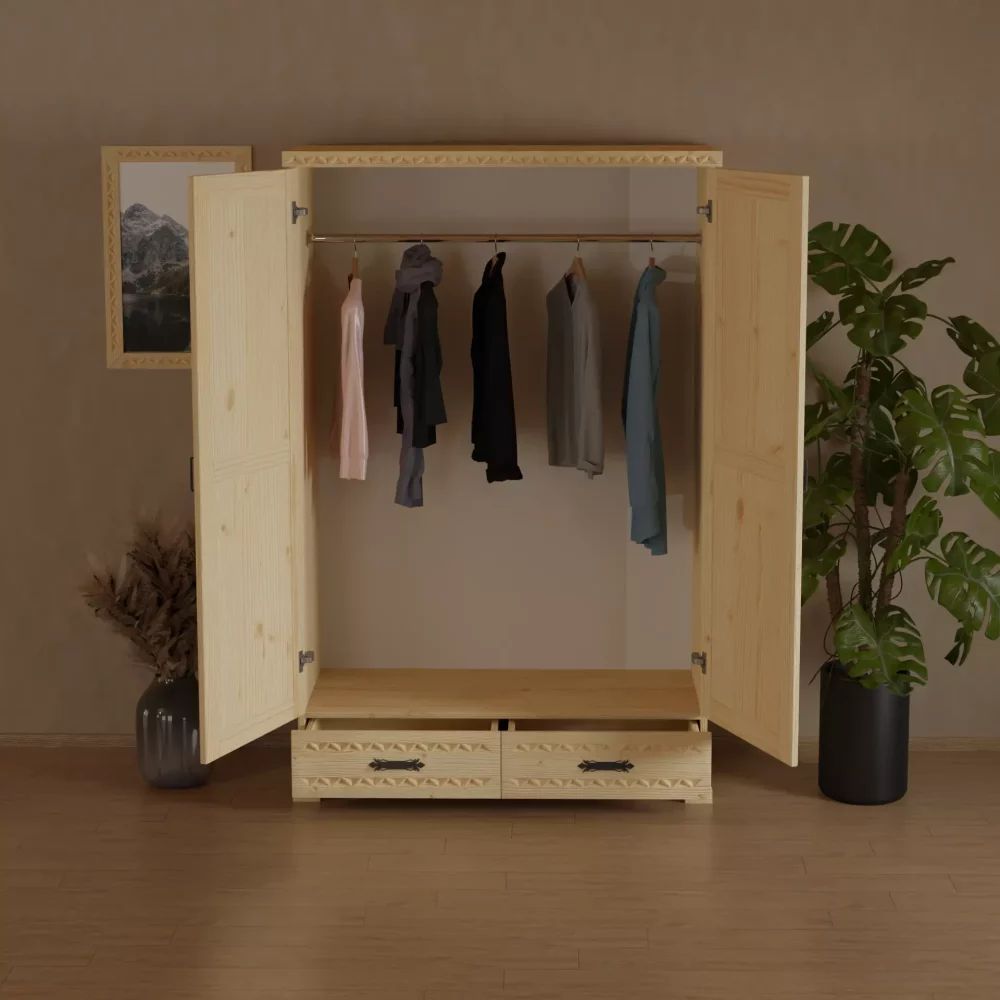 Szafa w stylu góralskim 120cm + 2x szuflada !PRODUCENT!