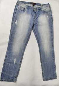 Spodnie damskie jeansowe mom dżinsowe 31/32 przetarte SP0143 ELLOS