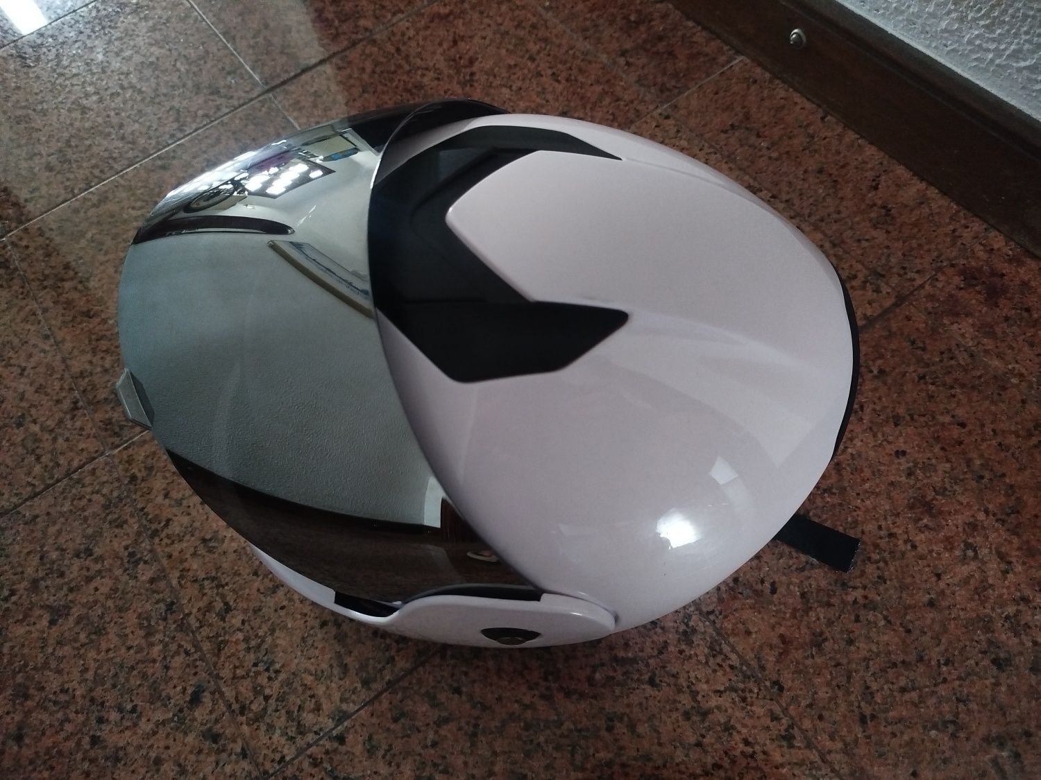 Capacete moto branco
