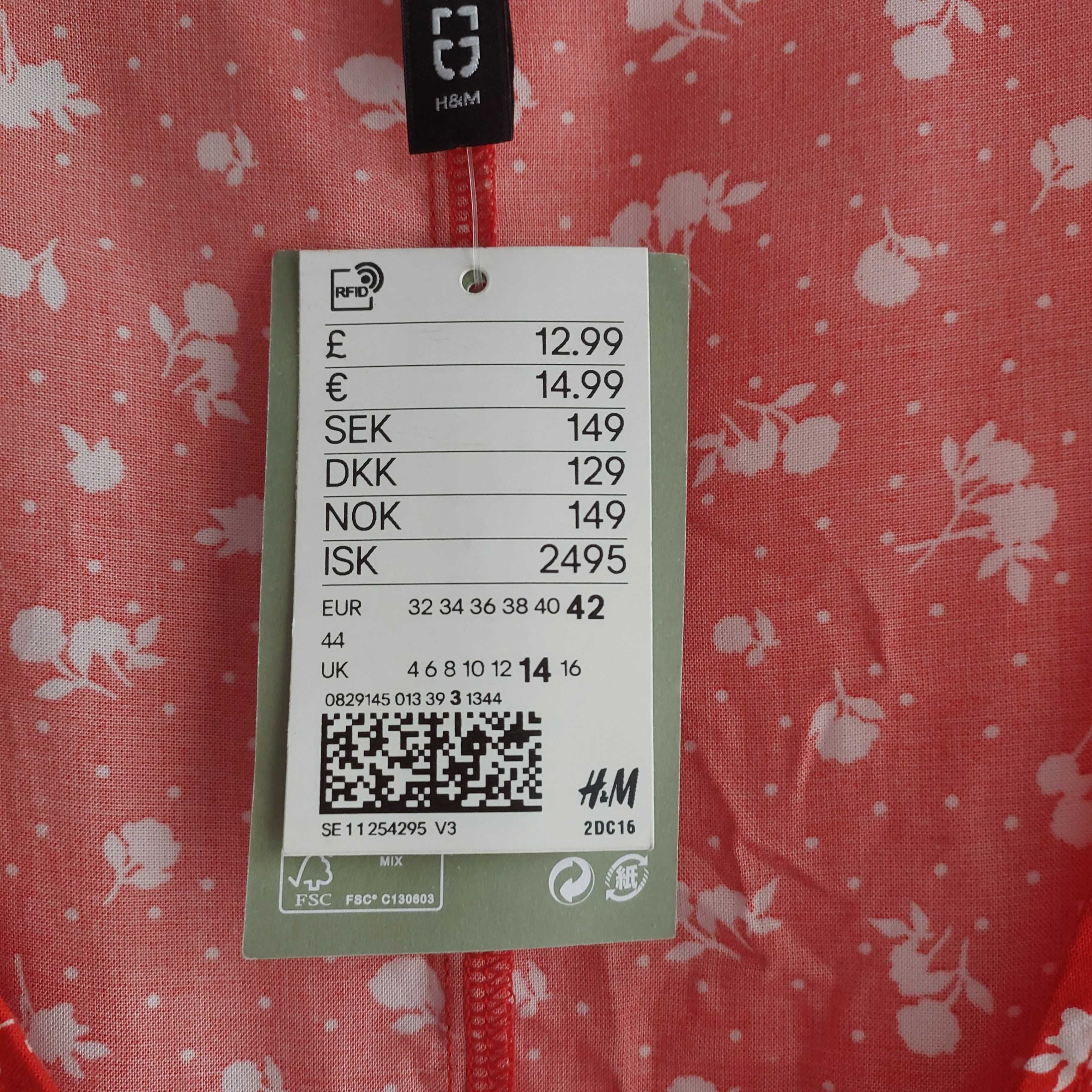 Nowa sukienka z wiskozy rozmiar XL Marka H&M