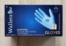 Rekawice nitrylowe bezpudrowe (rozmiar S) Walletz4U Sapphire